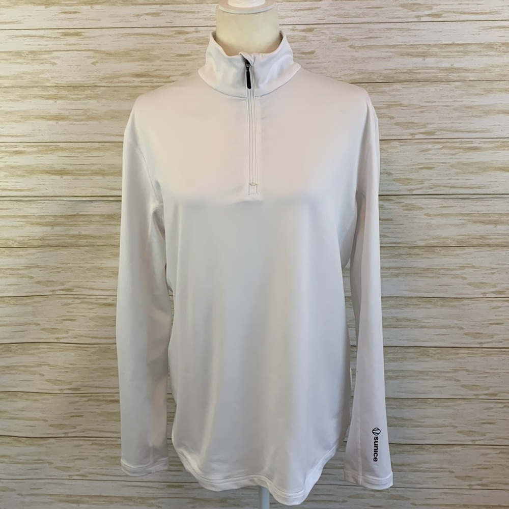 Sunice White Quarter Zip Pullover - image 1